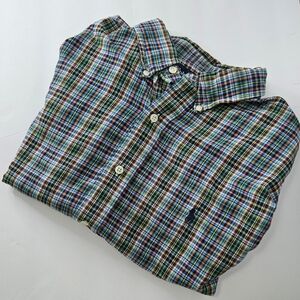 Men's Ralph Lauren Classic Fit Button Down Plaid Shirt - Blue Plaid - X-Large